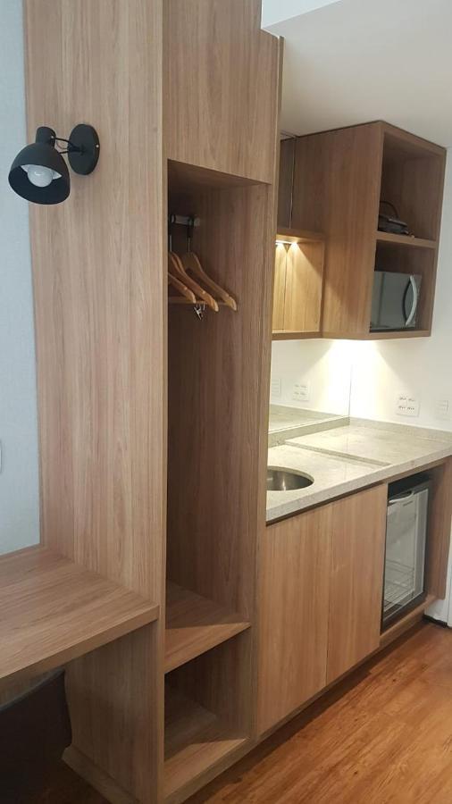 Loft Com Piscina, Academia, 100 Metros Do Metro Apartment São Paulo Luaran gambar