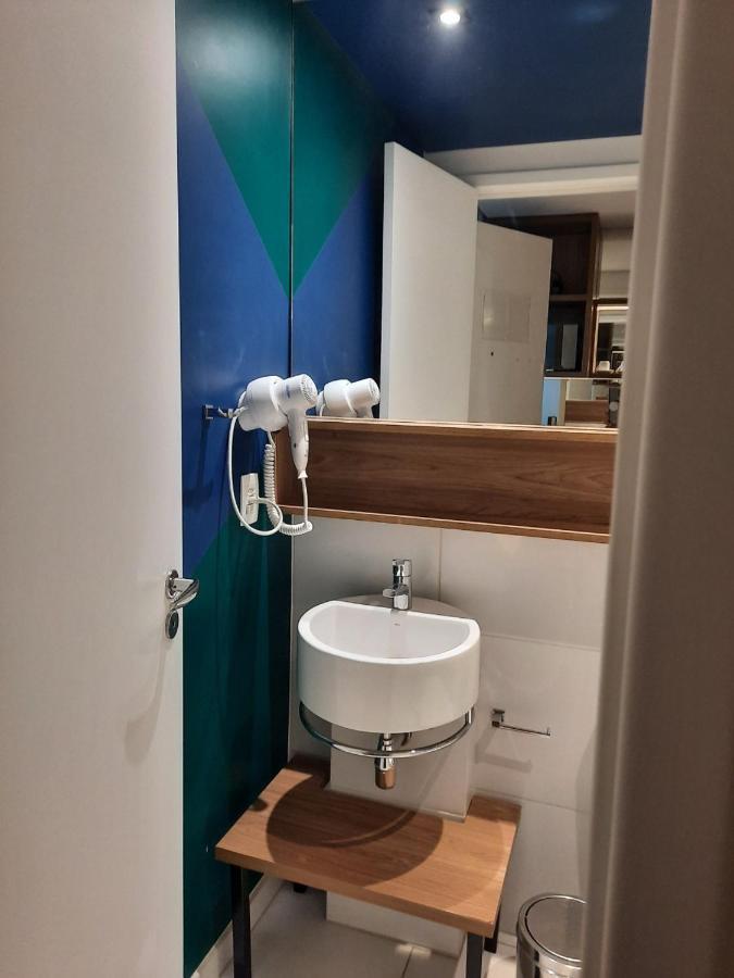 Loft Com Piscina, Academia, 100 Metros Do Metro Apartment São Paulo Luaran gambar