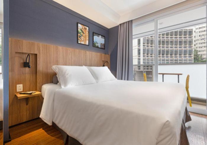 Loft Com Piscina, Academia, 100 Metros Do Metro Apartment São Paulo Luaran gambar
