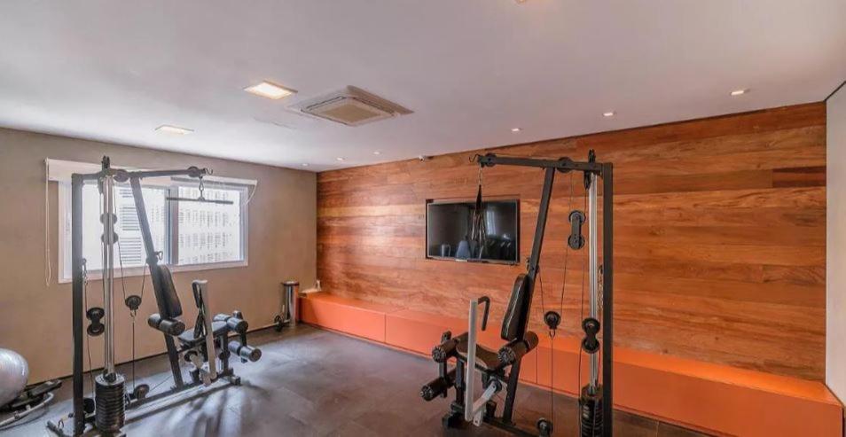 Loft Com Piscina, Academia, 100 Metros Do Metro Apartment São Paulo Luaran gambar